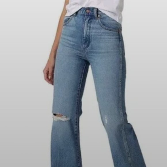 Wrangler Blue Flare & Wide Leg Jeans - Picture 1 of 6
